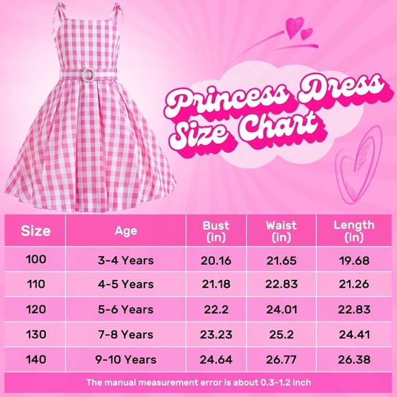 NWOT Girl's Barbie costume Size 140 9/10 Years With Accessories - Picture 15 of 15